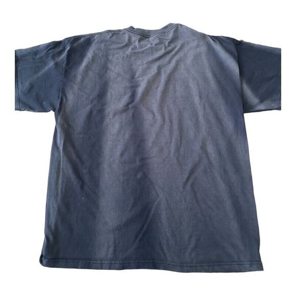 Vtg 90s Delta T-Shirt Biker From Hell Distressed Sun Faded XL Skull Skeleton - Picture 5 of 6